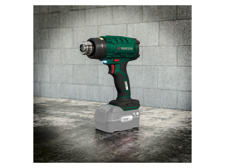 Accu-heteluchtpistool 20 V zonder accu en lader