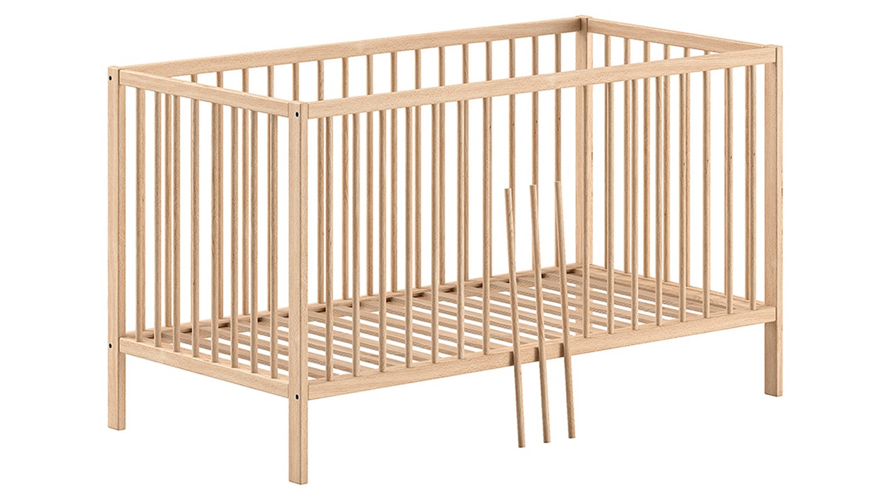 Babyledikant Dino 70x140 naturel