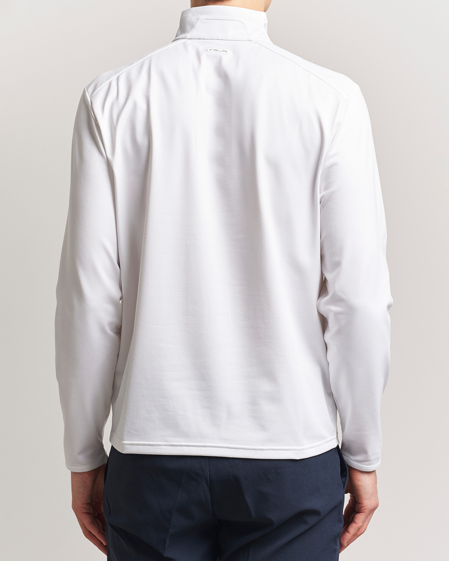 RLX Ralph Lauren Luxury Jersey Half Zip Ceramic White