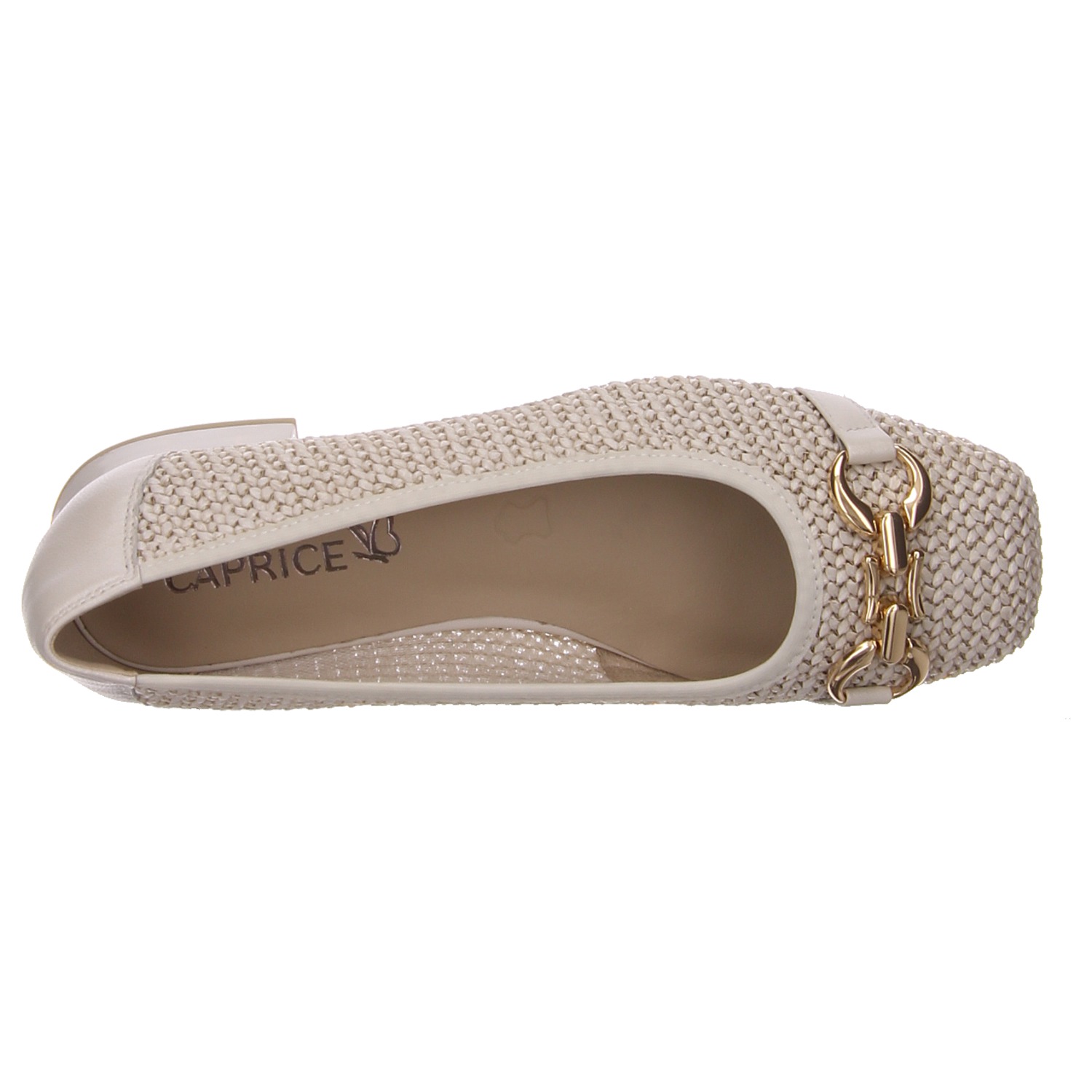 Caprice Ballerina offwhite weiss/weiss kombi