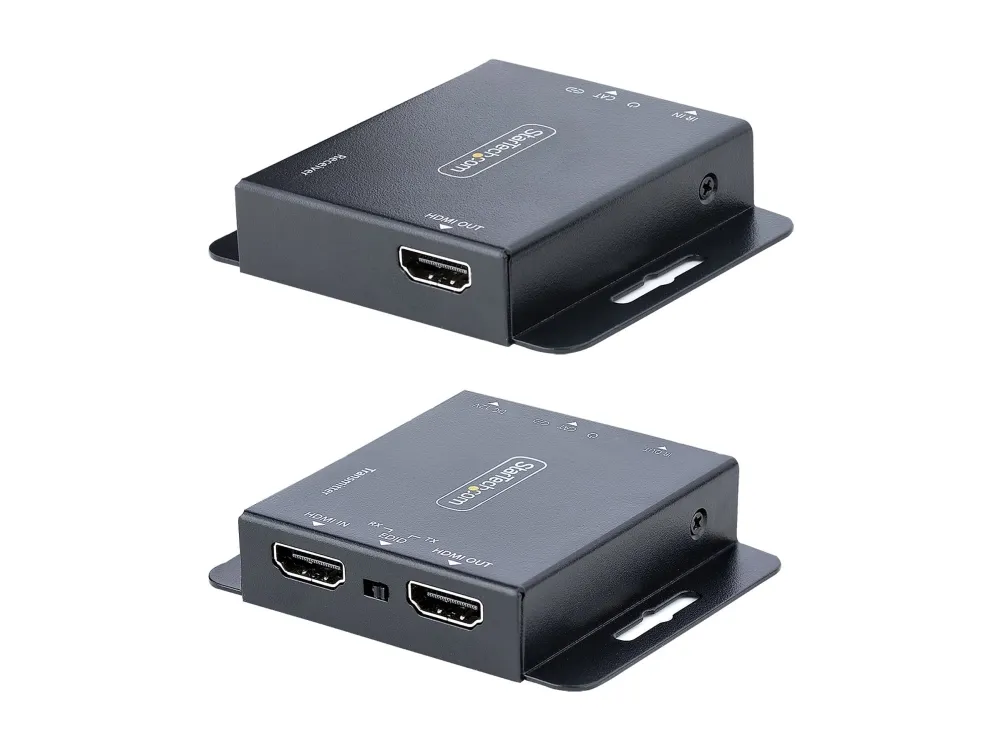 StarTech.com HDMI Extender over CAT6/CAT5, 4K 30Hz/130ft (40m) or 1080p 60Hz/230ft (70m) Video Extender, 4K HDMI over Ethernet Extender, PoC HDMI Transmitter and Receiver Kit, IR Extension - Local Video Output - Video/audio ekspander - HDMI - over CA