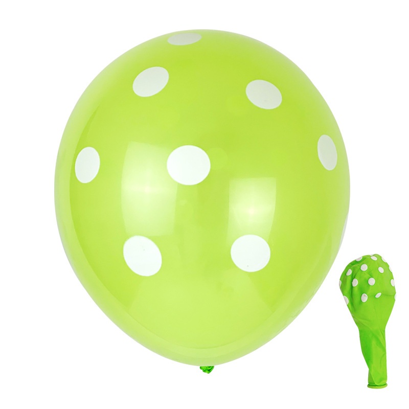 (100er Set) Ø30cm Party Deko Ballons Latex Luftballons mit Punkten - Bunt