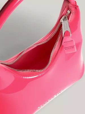Bolsa de ombro Essential com logotipo metálico patenteado