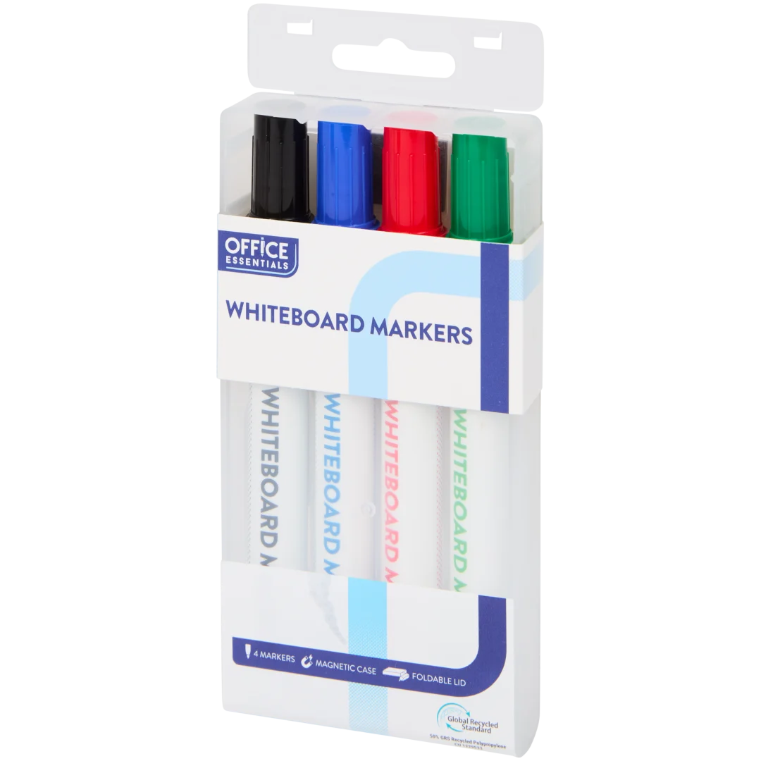 Office Essentials whiteboardmarkers 4 stuks