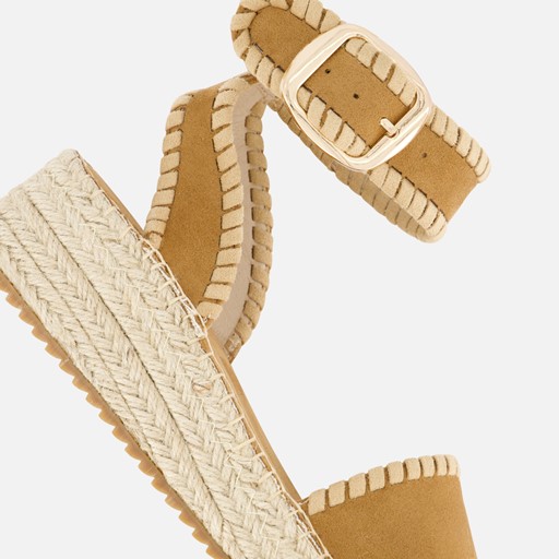 Cellini Espadrilles bruin Textiel