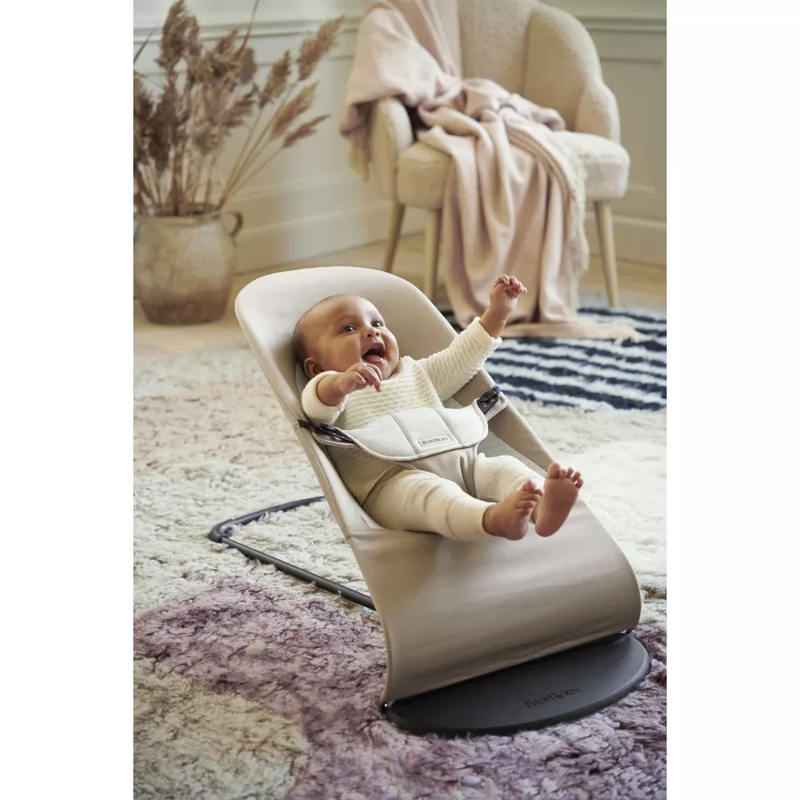 BABYBJÖRN Babywippe Balance Soft CottonJersey BeigeGrau