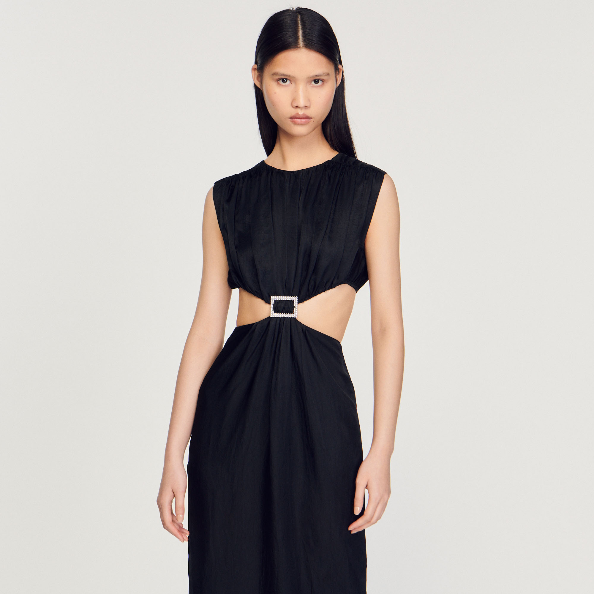 Robe mi-longue bijou