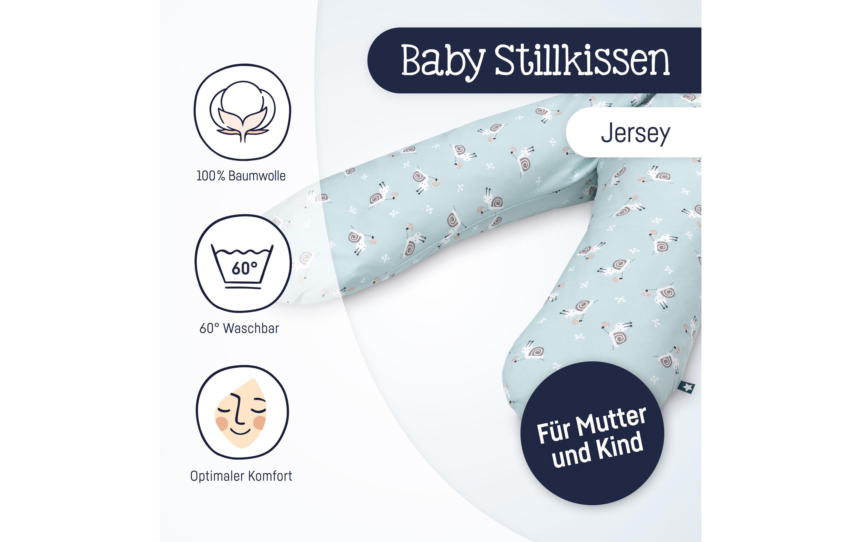 Stillkissen Jersey Schnecke 190 cmStillkissen aus Jerseybaumwolle