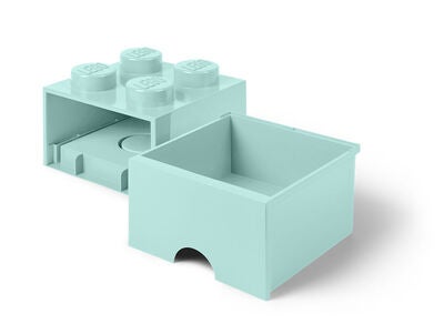 LEGO Oppbevaringsboks med Skuff 4, Turkis