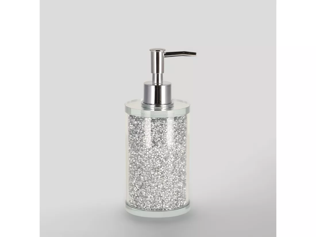 Distributeur De Salle De Bains Shinoso argent moyen 18.5 x 7.4