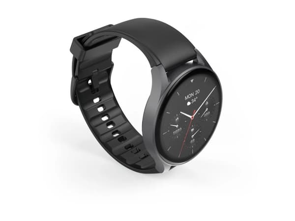 Hama 8900 - Dark gray aluminum alloy - smartklokke med armbånd - svart - display 1.43