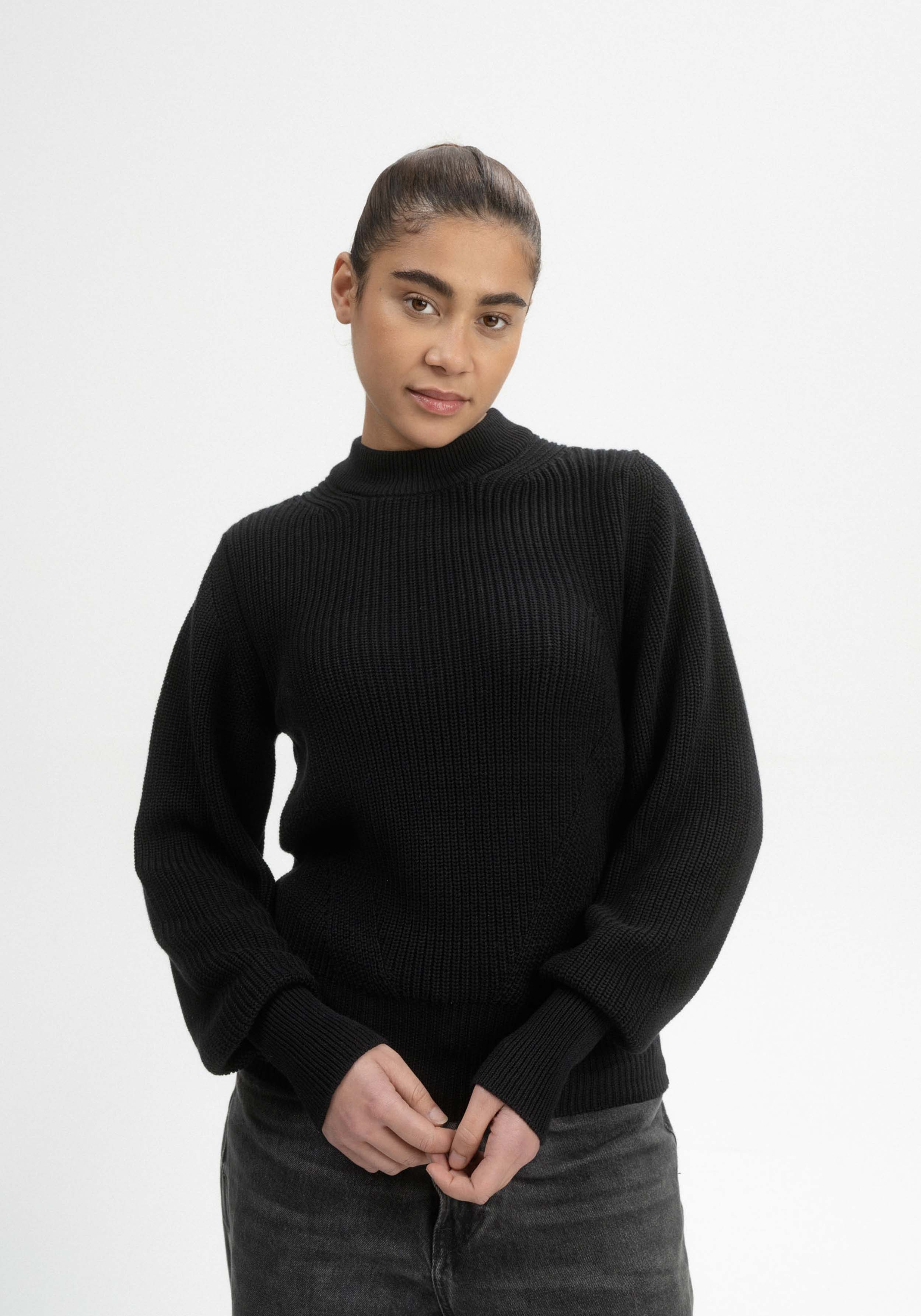 Mela Strickpullover Riya Schwarz