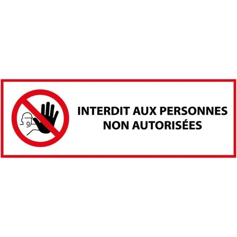 Panneau Interdit aux personnes non autorisées P080 - ISO 7010