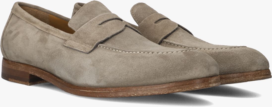 beige posa loafers penny napoli