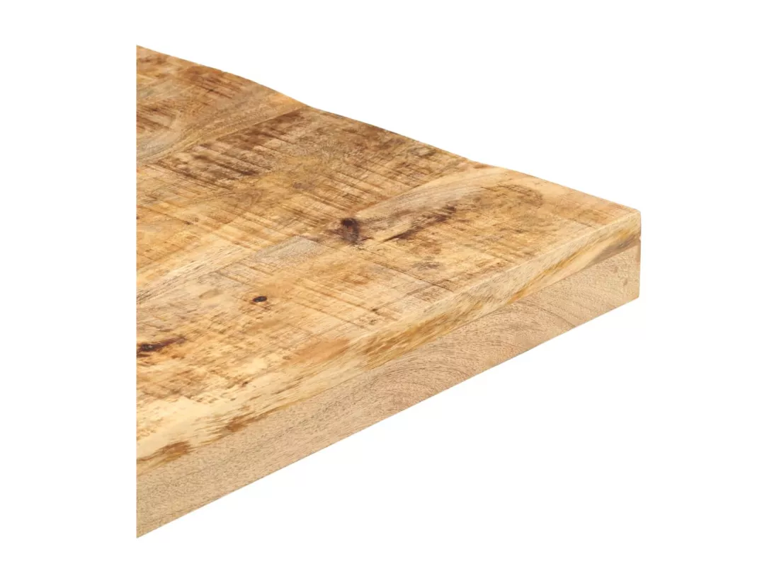 Table de bistro Carrée 70x70x75 cm Bois de manguier brut