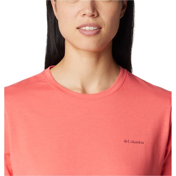 T-shirt randonnée COLUMBIA W SUN TREK SHORT SLEEVE JUICY/NATURALLY BOUNDLESS