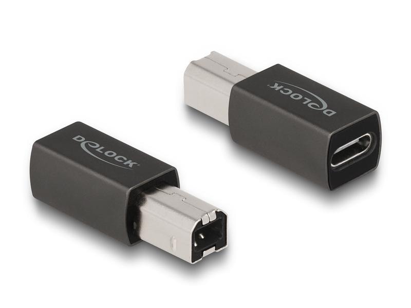 Delock USB-Adapter USB-C Buchse - USB-B Stecker Delock USB 2.0 Adapter USB Type-C Buchse zu Typ-B Stecker