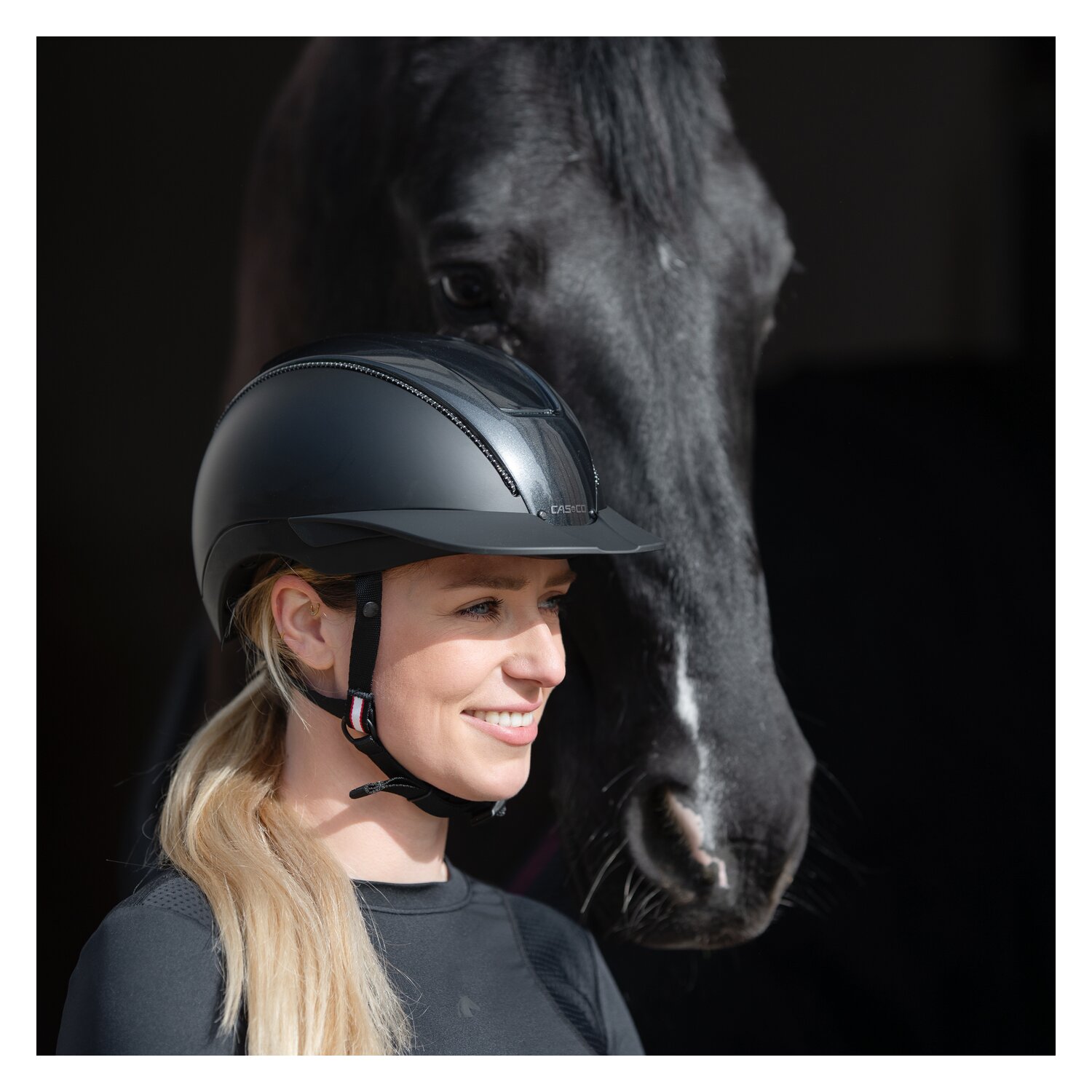 CASCO Reithelm Duell  - schwarz