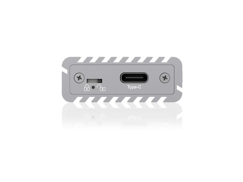 ICY BOX Externes Gehäuse IB-1817Ma-C31 M.2 NVMe silber Gehäuse für M.2-Laufwerke