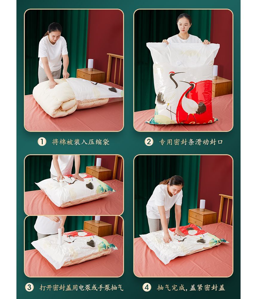 Sabam - Print Vacuum Garment Organizer (diverse designs) / Luchtpomp / Set