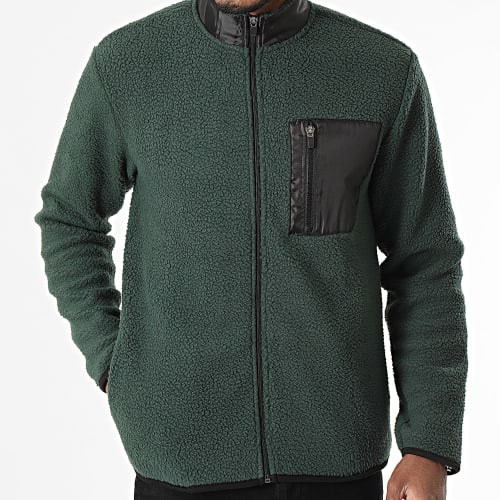Veste Polaire Zippée Just Vert Foncé