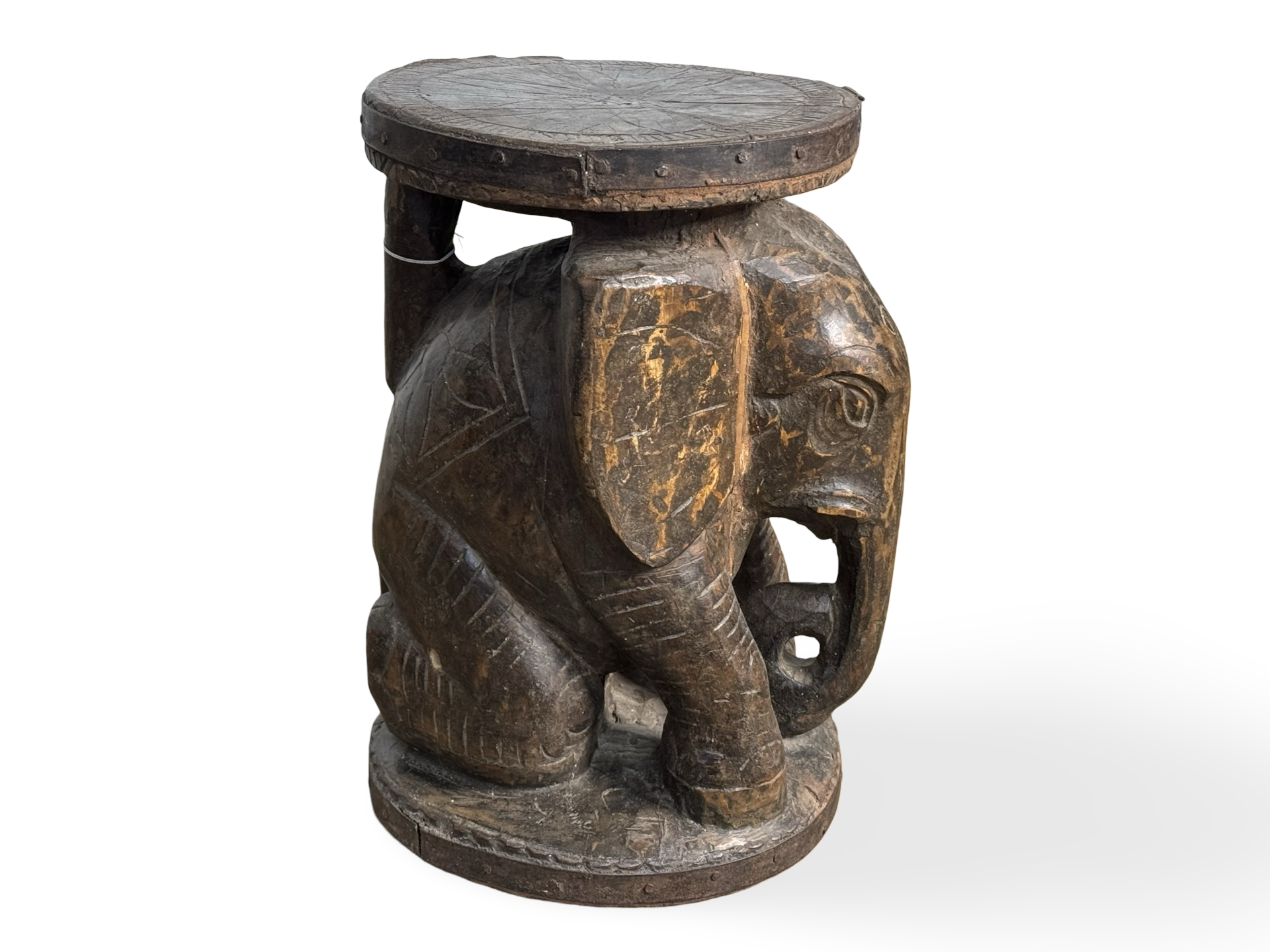 Kruk/bijzettafel olifant uniek