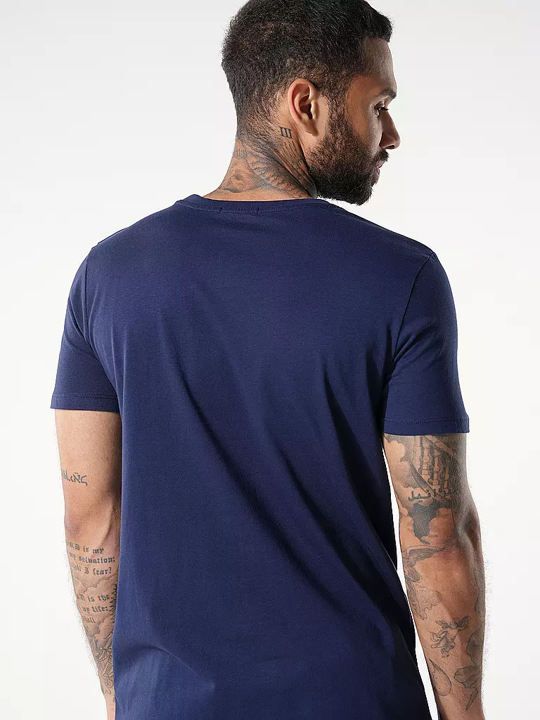 GREENBOMB T-Shirt GUIDE ANIMAL YETI SKI dunkelblau