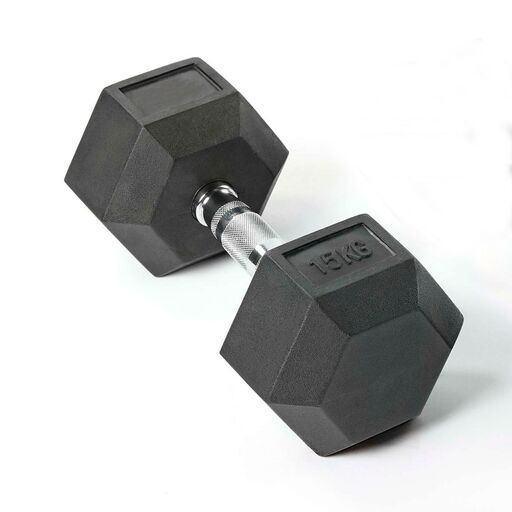 Halter hexagonal único Wod 15 kg (sem logotipo)