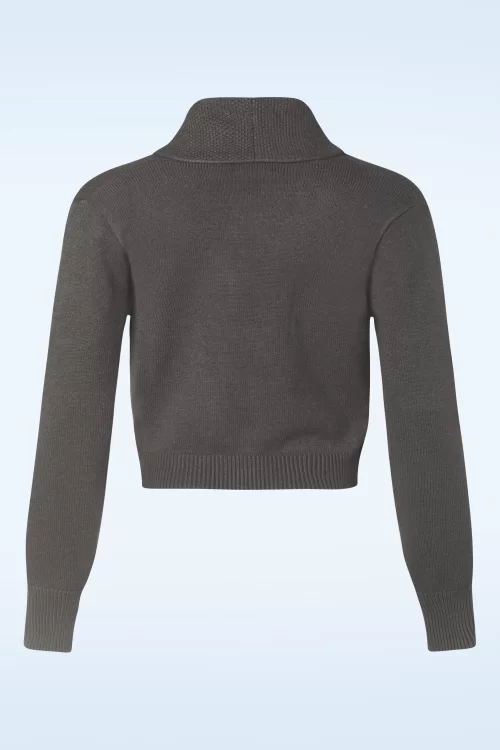 Banned Retro Violet cardigan in grijs