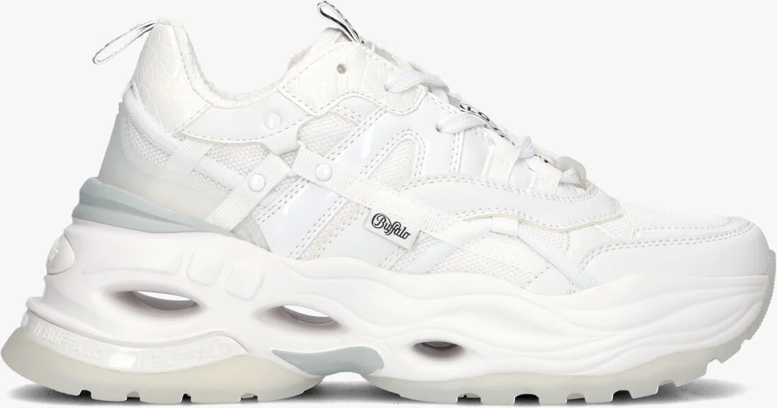 BUFFALO witte buffalo lage sneakers triplet hollow