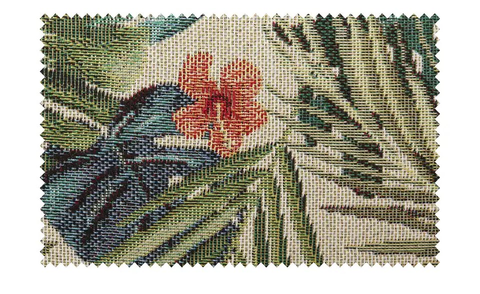 Schlafsofa Iwo Rückenkissen Jungle White