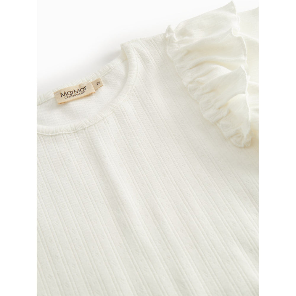 Køb MarMar Modal Pointelle Gentle White Tavora Flæse T-shirt
