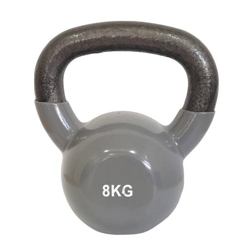 Kettlebell de vinil para fitness Deluxe 8 kg