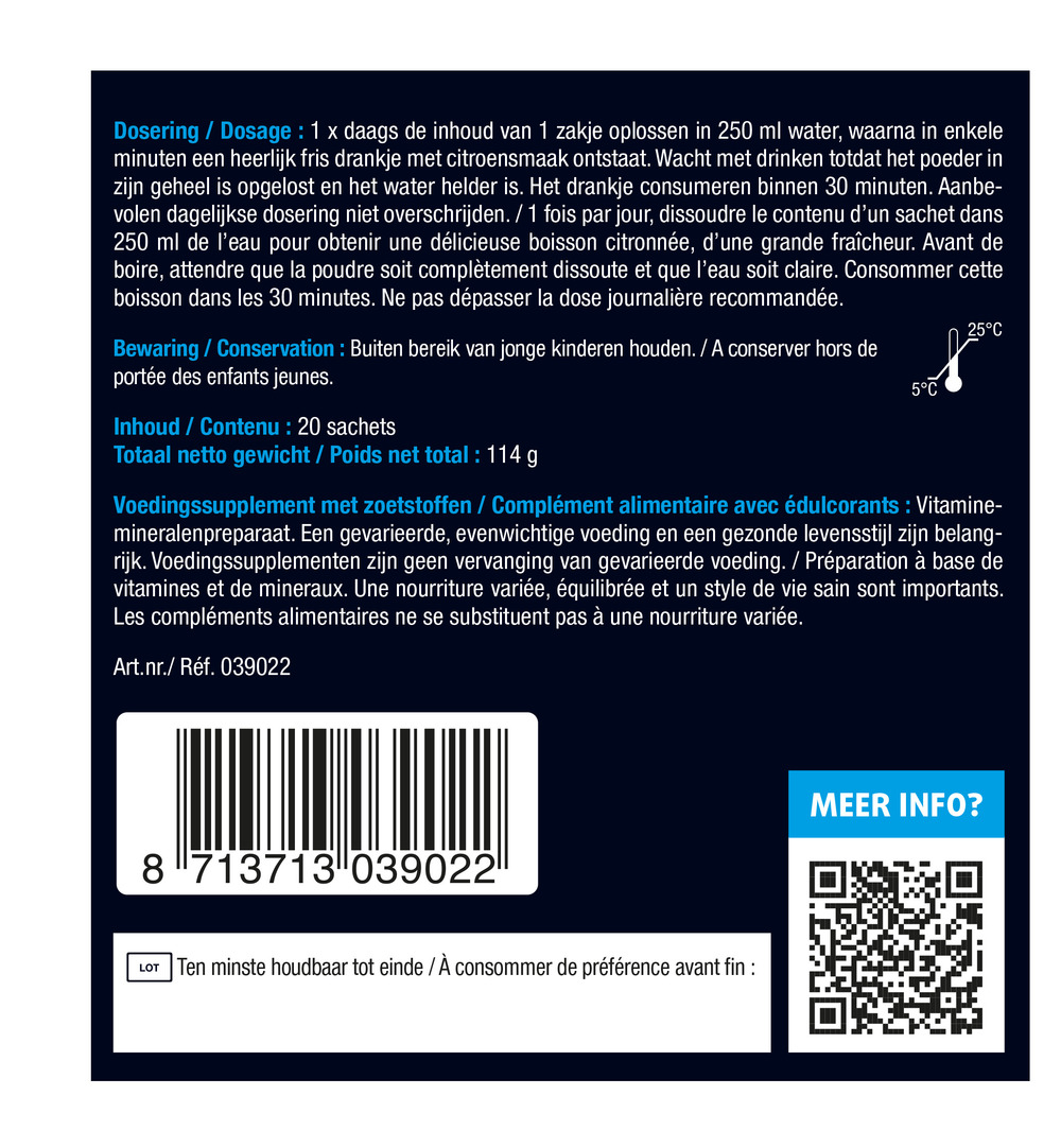 Lucovitaal Magnesium Citraat Poeder (20 sachets)