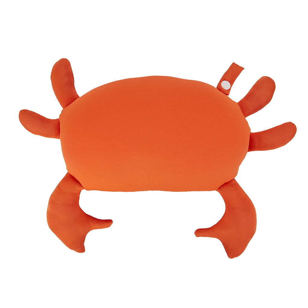 Almofada Balvi Summer Crab, Vermelha, Almofada em formato de caranguejo, Poliéster
