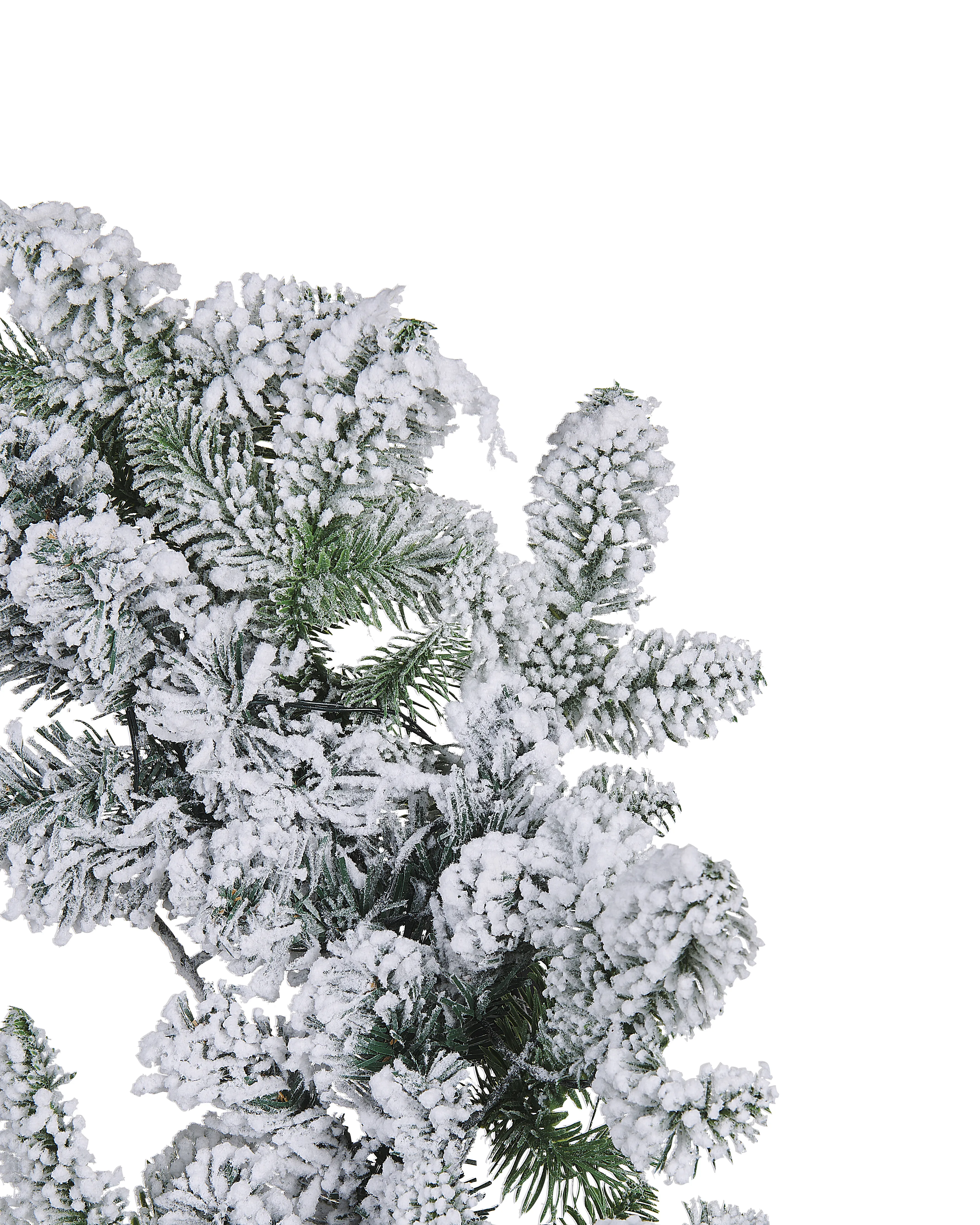 Besneeuwde kerstkrans LED SUNDO Wit 70 cm
