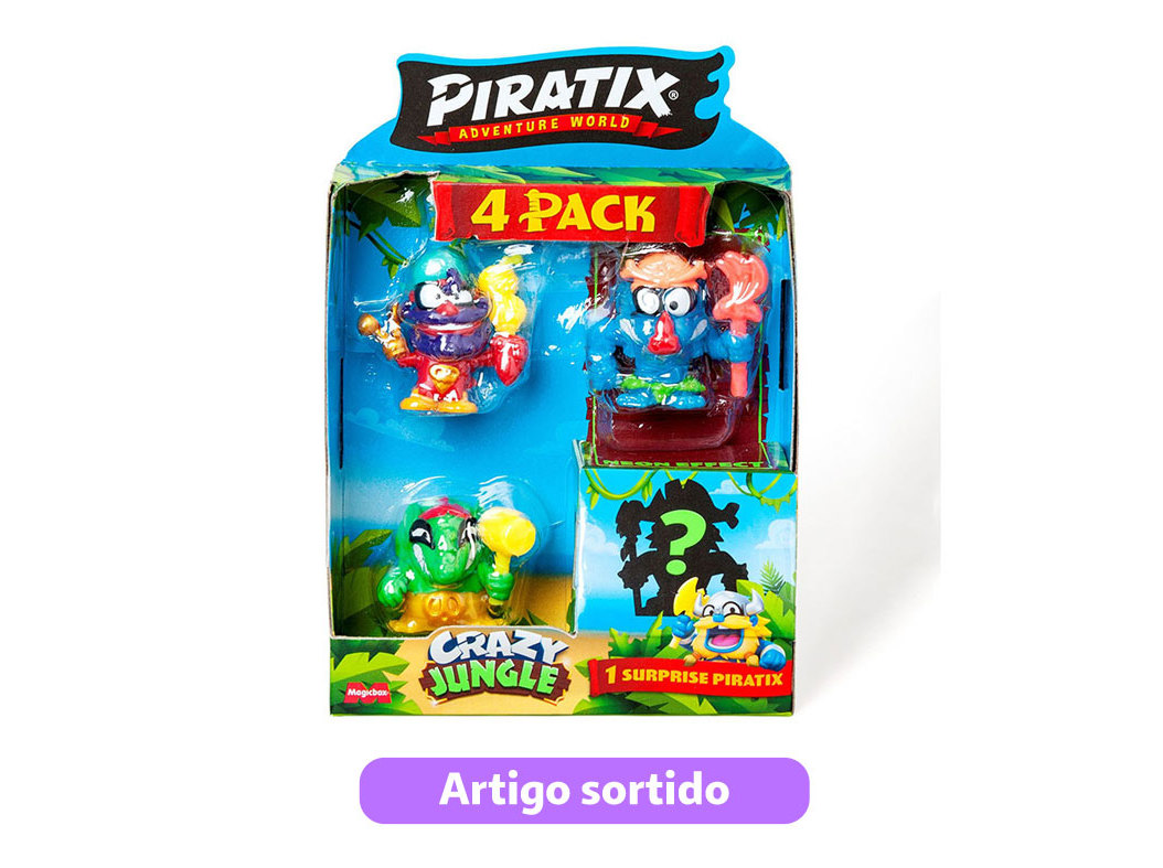 CRAZY JUNGLE PIRATIX PACK 4 MODELOS SORTIDOS