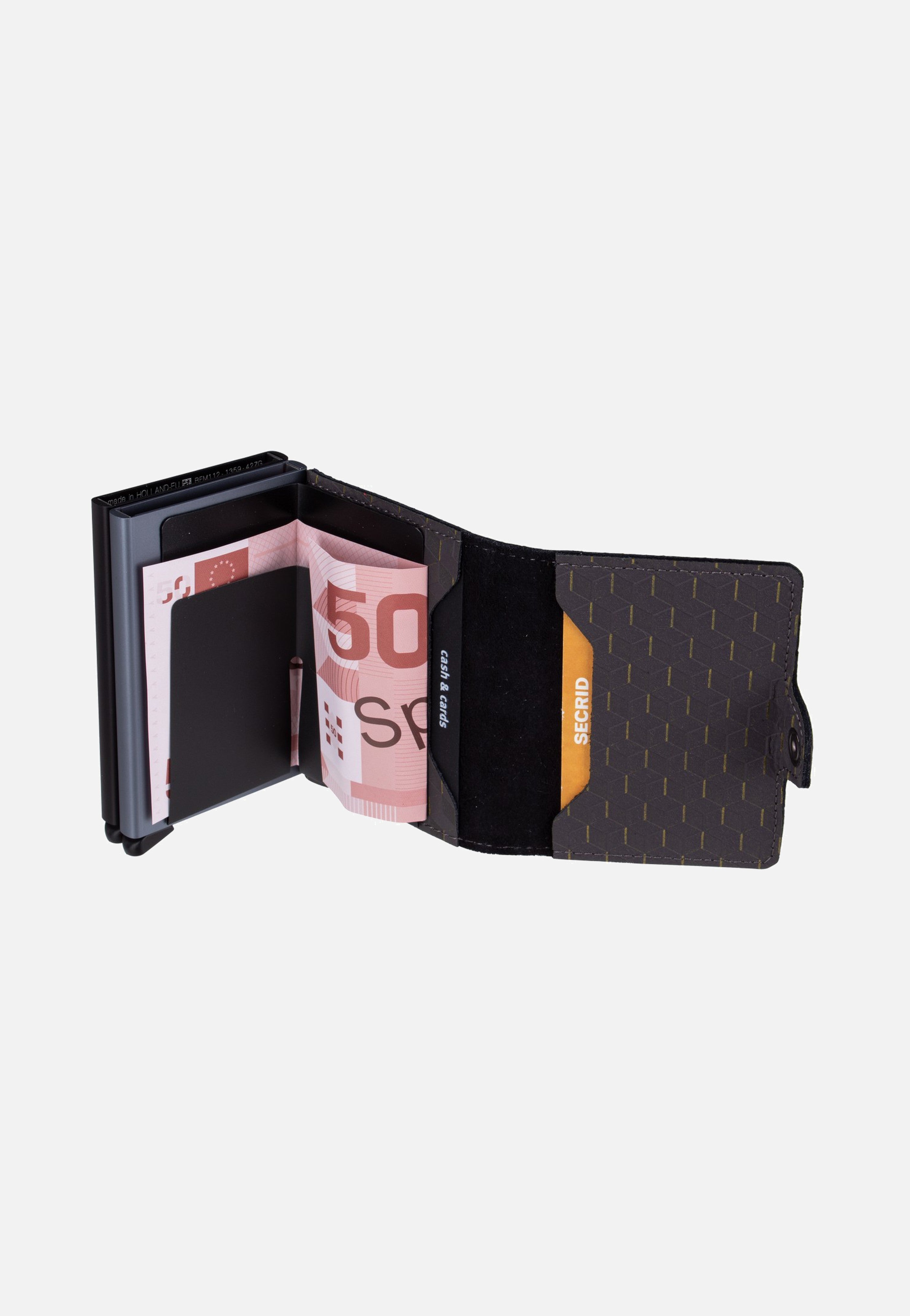 Twinwallet Optical Grey-Yellow - Portemonnaie