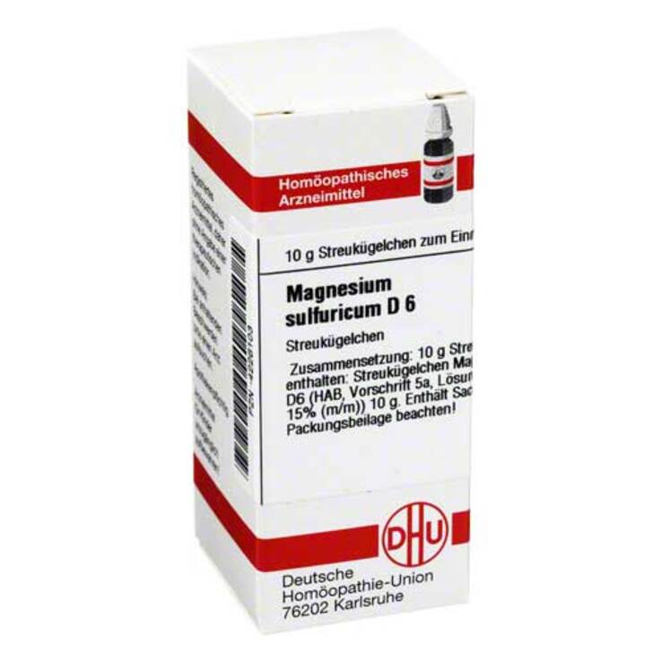 DHU Magnesium sulfuricum D 6 Globuli, 10 g