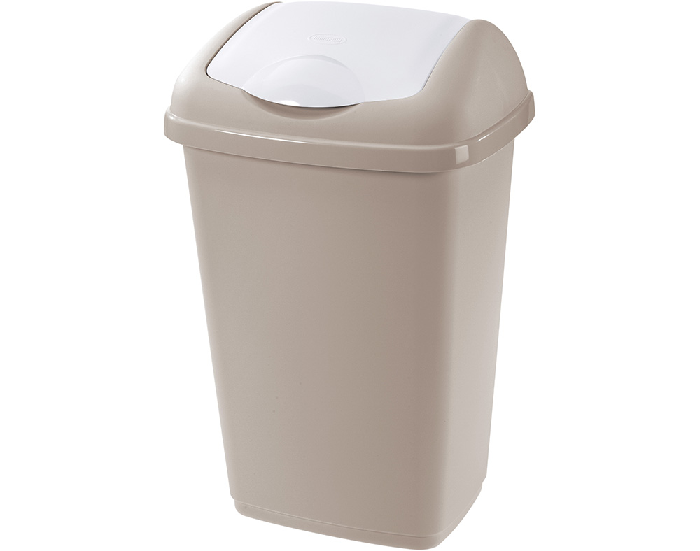 BALDE LIXO ELEGANCE ACTUEL EM PLÁSTICO 25L - 32.5X49.5X26CM