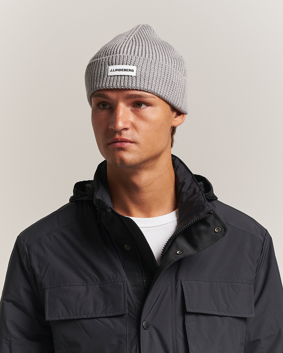 J.Lindeberg Juan Merino Beanie Light Grey Melange