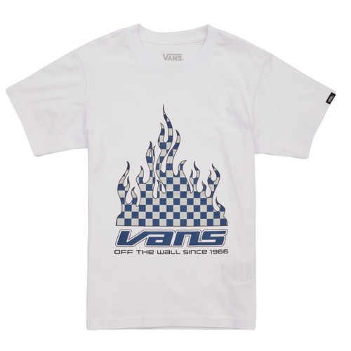 Vans - REFLECTIVE CHECKERBOARD FLAME SS - Blanc