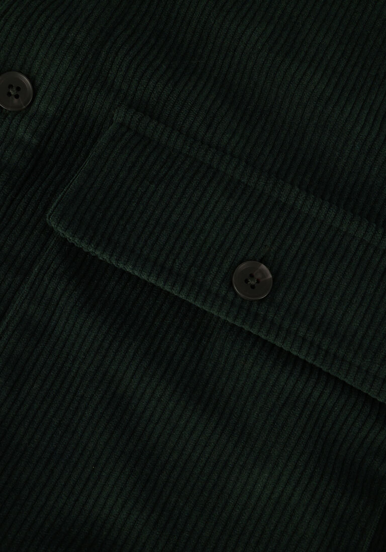 COLOURFUL REBEL donkergroene colourful rebel overshirt logan corduroy shirt