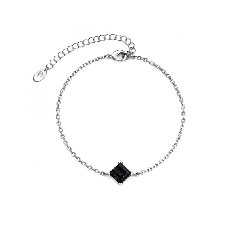 Bracelet Calle - Argenté et Noir