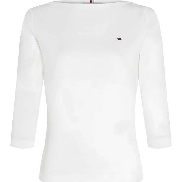 Tommy Hilfiger T-Shirt De Manga 3/4 Slim Cody Nos Ecru XS