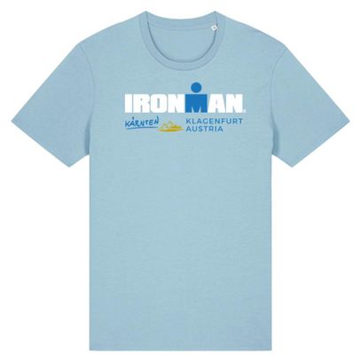 T-Shirt Manches Courtes Ironman Austria Bleu Ciel Homme
