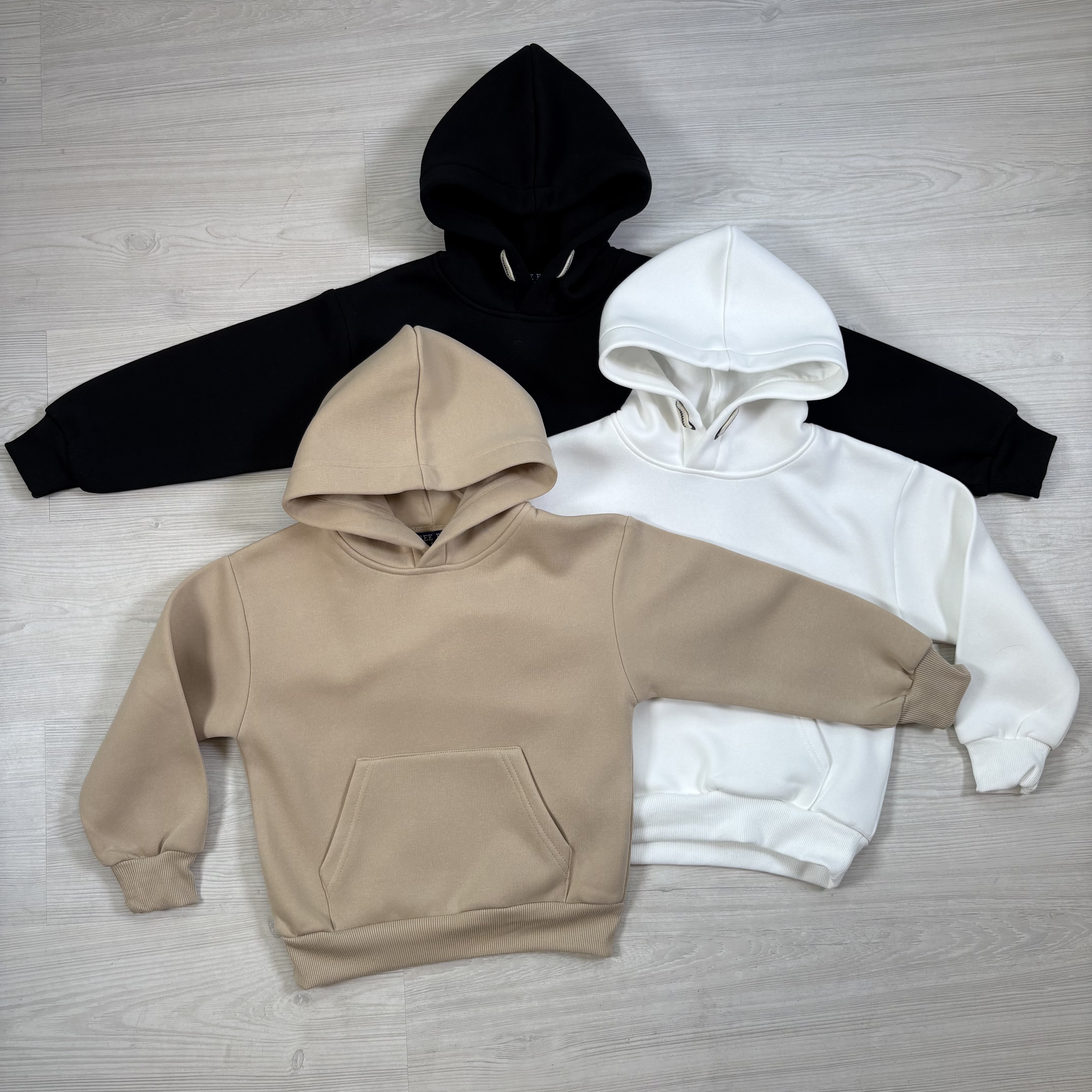 Basic boys hoody - zwart