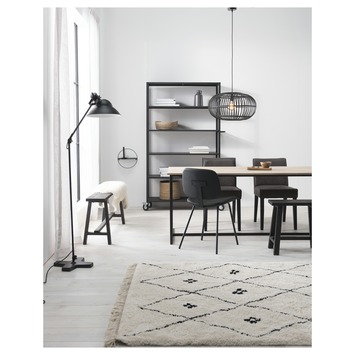 Hanglamp Indy bamboe zwart Ø55 cm