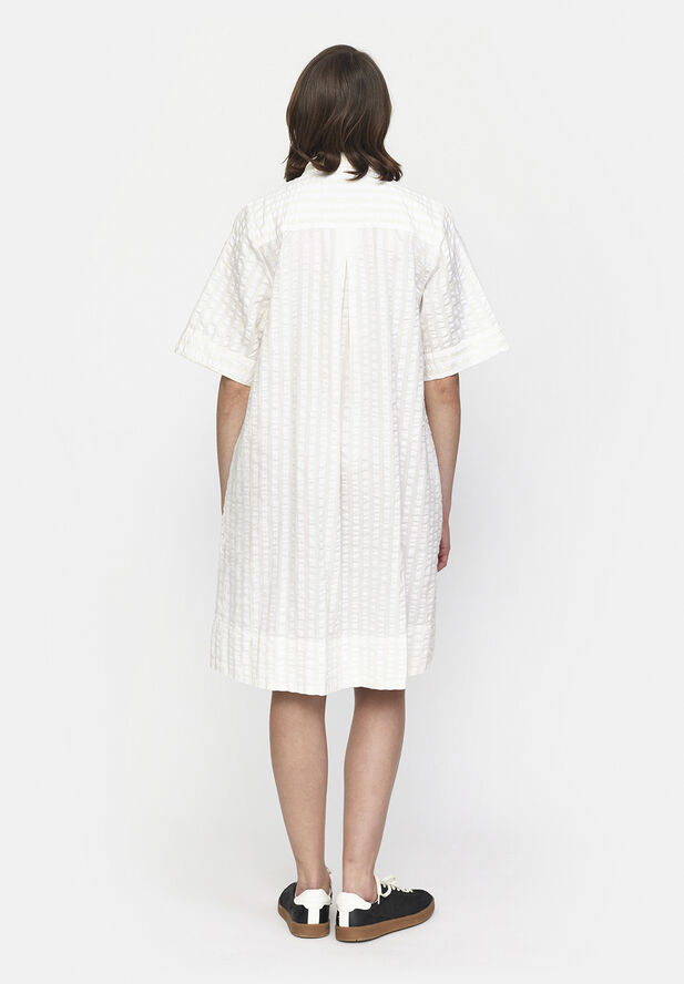 esmé studios ESCandy SS Dress - GOTS Buttercream stripes