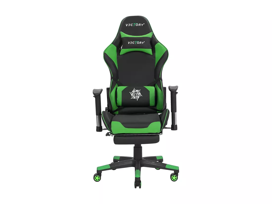 Siège de gaming VICTORY Cuir PU Vert